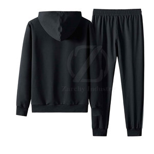 Survêtement décontracté à capuche pour adultes, hiver, uni, écologique, respirant, en coton et polyester, fabriqué au Pakistan - Product Image 2
