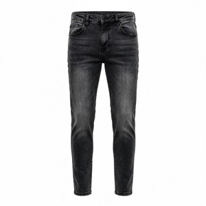 Pantalones vaqueros rectos de cintura media para hombre, nuevos, al por mayor, de algodón transpirable y ecológico, lisos, informales, de verano, de BD - Product Image 4