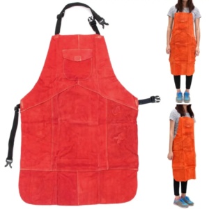 Superior Quality Cowhide Split <b>Leather</b> CE Certified Sleeveless Welding <b>Apron</b> Fire Resistant Oil-Resistant European Style Heavy - Product Image 4