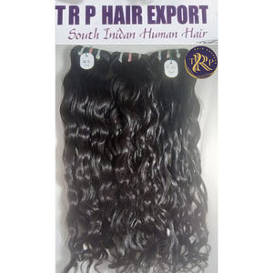 Extensions de Cheveux Crus Indiens Vierges Noirs Naturels 100% de Haute Qualité, 26 Pouces, Cheveux Bouclés du Temple pour Tressage - Product Image 5