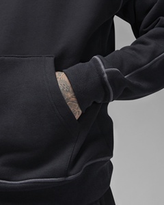 Sudadera con Capucha Negra para Hombre, Corte Regular, Color Sólido, Tela de Jersey de Algodón, Informal, con Bolsillo Delantero, para Invierno, Digital - Product Image 6