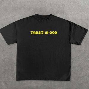 Camiseta corta de jersey, material jersey de 250 gsm, estilo pesado, estilo urbano, camisetas cortas para adultos - Product Image 3