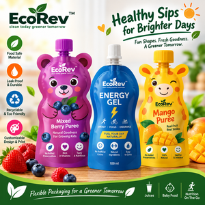 Spout <b>Pouch</b> Flexible Packaging For Juices Baby <b>Food</b> Nutrition On The Go With Digital Printing And Recyclable Material - Product Image 5