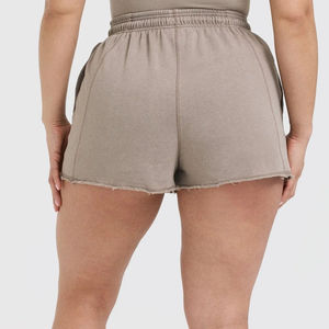 Shorts Deportivos de Cintura Alta para Mujer, 100% Algodón, Ajuste Ceñido, Impresión de Logotipo Personalizado, Secado Rápido, Diseño Personalizado, Ropa de Gimnasio, Entrenamiento - Product Image 2