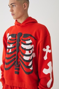 Custom DTF <b>Men's</b> Hoodie Personalized Graphic Print Pullover OEM Streetwear Sweatshirt Hooded Casual <b>Top</b> <b>Long</b> <b>Sleeve</b> for <b>Men</b> Wear - Product Image 3