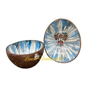 Cuencos de cáscara de coco orgánico ecológico de alta calidad, arte de mano Natural, objetos decorativos al por mayor de Vietnam - Product Image 2