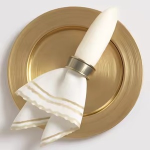 Plato Base de Latón Tradicional, Elegante Base para Mesa de Comedor, para Decoración de Mesa en Bodas, Banquetes, Restaurantes y Hoteles - Product Image 3