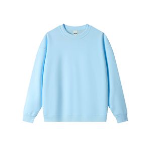 เสื้อสเวตเชิ้ตคอกลมโอเวอร์ไซส์หนานุ่มพิเศษสำหรับผู้หญิง พิมพ์ลายโลโก้ด้านหน้า เหมาะสำหรับฤดูใบไม้ร่วงและฤดูหนาว - Product Image 4