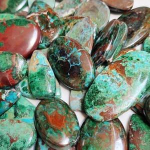 Crisocola en Bruto, Cabujones de Diferentes Formas y Tamaños, Mayorista, Fabricante, Vendedor, Tienda, Precio por Kilo, Piedras por Kilo - Product Image 2