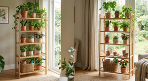Eco-Friendly Modern Bamboo Non-Folding Three-Tier <b>Standing</b> Storage Rack Multifunction Sundries Display Bookshelve Living Room - Product Image 5