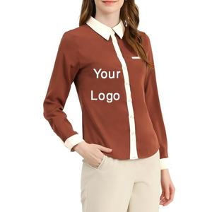 Vestido de moda para mujer, elegante, precio barato, informal, logotipo personalizado, camisa formal para mujer/señora, suministro directo desde Bangladesh - Product Image 5