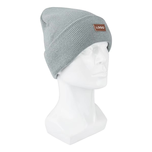 Hot Sale <b>Plain</b> Image Style Outdoor Beanie <b>Caps</b> for Men Women Winter Warm Knitted Sports Hat Custom Logo Reasonable Price - Product Image 2