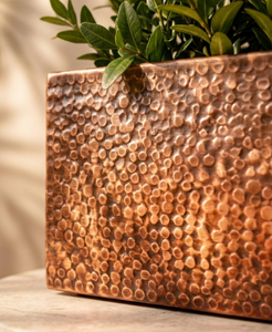 Jardinière en acier corten, style classique, pour décoration extérieure et intérieure, patio, cadeau idéal, métal rouillé, pour la décoration du jardin - Product Image 4