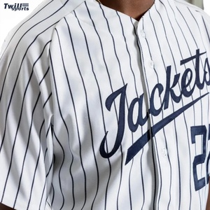 Camiseta de Béisbol Personalizada para Hombre 2026, Marca TWILL SPORTS, Ropa Deportiva, Sublimación, Patrón 3D, Secado Rápido, Spandex/Poliéster, Azul - Product Image 3