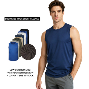 Camiseta de Gimnasio Personalizada para Hombre, Camiseta sin Mangas para Entrenamiento, Absorbe la Humedad, Chaleco de Entrenamiento Físico, OEM ODM Venta al por Mayor - Product Image 2