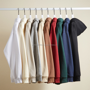 Custom Puff Print bordado Pullover 320gsm 100% algodón Unisex Satin Lined Mens Hoodies - Product Image 1