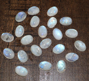 Pierre précieuse naturelle Rambo Moon Cabochon, forme ovale, 10x14mm, pierre en vrac pour la fabrication de bijoux, vente en gros, provenance Inde - Product Image 3