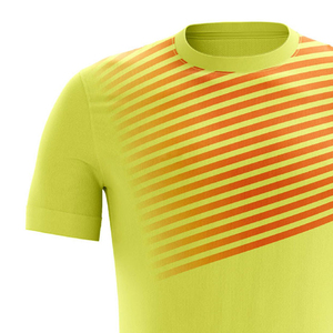 เสื้อฟุตบอลผ้าโพลีเอสเตอร์ 100% แขนสั้น แห้งเร็ว ระบายอากาศดี เหมาะสำหรับฤดูร้อน คุณภาพสูง รับสั่งทำสี ขนาด และโลโก้ - Product Image 4