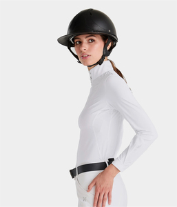 Camisa de Equitación Profesional para Mujer, Transpirable, Ligera, de Manga Corta, Personalizable OEM - Product Image 6