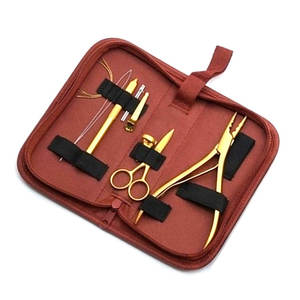 Kit Profesional de Herramientas para Extensiones de Cabello de Acero Inoxidable: Tijeras, Cuchilla, Pinza para Extensiones de Cinta, Peine Separador - Product Image 5