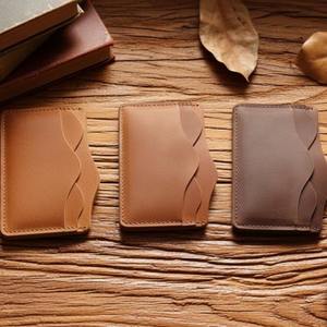 Porte-cartes minimaliste unisexe fin en microfibre avec poche avant, compact, étanche, pour usage quotidien en extérieur - Product Image 4