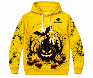 Sudadera con Capucha Personalizada de Halloween para Mujer, Sudadera con Capucha Lisa con Dobladillo sin Rematar para Hombre y Mujer, Sudadera Unisex con Etiquetas Personalizadas y Sublimación - Product Image 3