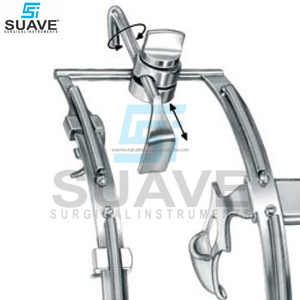 Écarteurs abdominaux à bâillon de bouche Ensemble complet avec 3 lames de langue La base des instruments chirurgicaux par SUAVE SURGICAL INSTRUMENTS - Product Image 4
