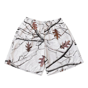 กางเกงขาสั้นลายพรางคุณภาพสูงสำหรับผู้ชาย สกรีนโลโก้ได้ ผ้าคอตตอนเนื้อหนา มีเชือกผูก เหมาะสำหรับออกกำลังกาย วิ่ง และเล่นกีฬา ขายส่ง - Product Image 1