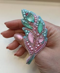 MD HANDICRAFTS Unique Artisan Embroidered Brooch Pin Elegant Floral Bead Pattern Stylish Handmade <b>Wedding</b> Jewelry <b>for</b> Teens - Product Image 4