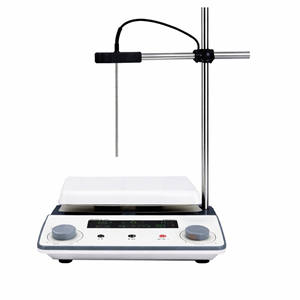 Plaque chauffante en céramique de laboratoire avec agitateur magnétique et contrôle numérique de la température pour applications chimiques et de recherche - Product Image 1