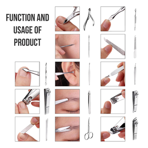 Professional Travel Manicure Kits with Precision Nail Clippers <b>Ear</b> <b>Pick</b> Tweezers and Beauty Care Accessories - Product Image 4