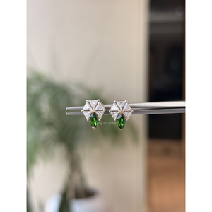 Pendientes Colgantes Dobles con Diamantes de Corte Brillante de 0.35 Ct, Oro de 14K, Certificación IGI, Joyería de Lujo para Mujer, Regalo para Bodas y Fiestas - Product Image 6
