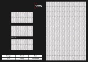 Azulejos de Pared de Cerámica con Acabado Brillante y Elegante de 12x24 Pulgadas para Aplicaciones en Paredes Interiores de Baños y Cocinas con Estilo - Product Image 3