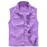 Nuevo Chaleco Vaquero para Hombre, 100% Algodón, Estilo Moderno, Sin Mangas, Ropa Casual, Precio Económico, Personalizable