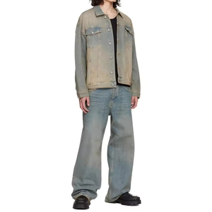 Jean en denim japonais selvedge de haute qualité, coupe droite, ample, en coton lourd, style vintage, fabriqué sur mesure pour homme - Product Image 4