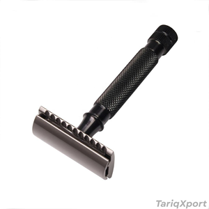 Premium OEM Custom Logo Safety <b>Razor</b> Double Edge Super Stainless Steel Shaving Tool Face/Body/Bikini Use Non-Disposable for <b>Men</b> - Product Image 6