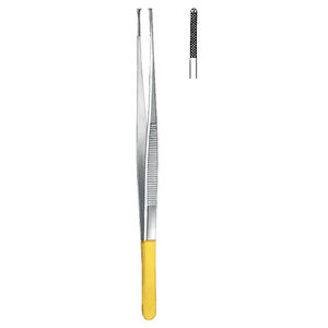 Pinces de dissection standard T/C, instruments chirurgicaux manuels réutilisables, poignée de type pouce pour appliquer et retirer les pansements - Product Image 2