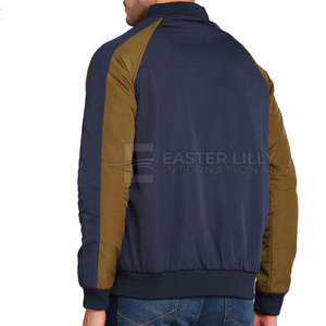 Chaqueta de invierno tipo bomber de primera calidad para hombre, tela resistente con puños acanalados y ajuste regular cómodo. - Product Image 6