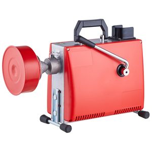 Sonda Elettrica per Pulizia Fognature da 250W, 20m x 5/8 Pollici, con 7 Lame e 2 Cavi in Acciaio, Alimentazione Manuale - Product Image 1