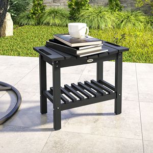 Banco de Ducha para Exteriores de HDPE, Resistente a la Intemperie, con Almohadillas Antideslizantes, Negro, para Patio y Piscina - Product Image 2