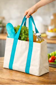 Bolsos de Mano de Lona de Algodón con Estampado Personalizado, Bolsos de Hombro Casuales de Gran Capacidad para Mujer, Bolsos Promocionales para Compras - Product Image 4