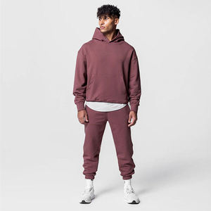 Ensemble jogging deux pièces unisexe en coton 100 % personnalisable avec sweat à capuche et pantalon cargo orné de strass - Product Image 4