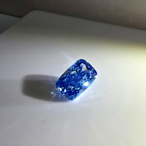 Diamante de laboratorio cultivado de 2 quilates, corte brillante modificado, color azul intenso, calidad VS2, certificado IGI, piedra suelta para joyería personalizada. - Product Image 5