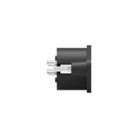 Connecteur de montage sur châssis étanche 3 broches femelle 20V 7.5A pour une connexion facile
