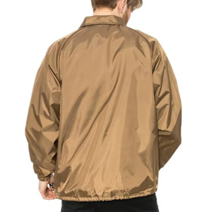 Men's Canvas High Street <b>Coaches</b> Workwear Jacket Stand Collar Regular Fit Zipper Closure Eco-Friendly <b>Coach</b> Jacket For Sale - Product Image 3