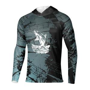 Men's Long Sleeve Fishing Shirt Sublimation Print UPF 50 Anti-Uv Sun Protection Outdoor Wear - Product Image 1