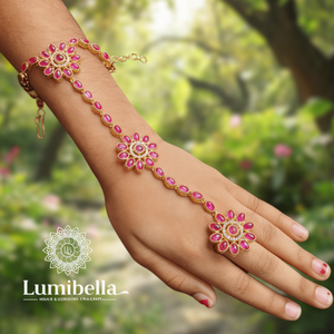Haath Phool for Bride-Fashion Bracelet & <b>Bangle</b> <b>Set</b> - Product Image 3