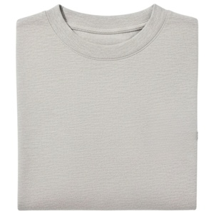 Men Oversized Short Sleeve T Shirt <b>Neutral</b> Minimal Chest Logo Cotton Loose Fit Casual Streetwear Top OEM - Product Image 5