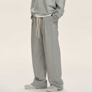OARH INT INDUSTRY 2026 Luxury Mens Wide Leg Canvas Pants Elastic Waist Casual Breathable 100 Percent Cotton Winter Fleece - Product Image 2
