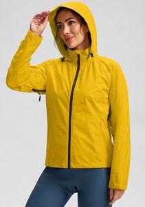 <b>Cycling</b> Rain Jackets Waterproof Windbreaker Lightweight Running Windproof Reflective Jacket Packable Hooded - Product Image 2